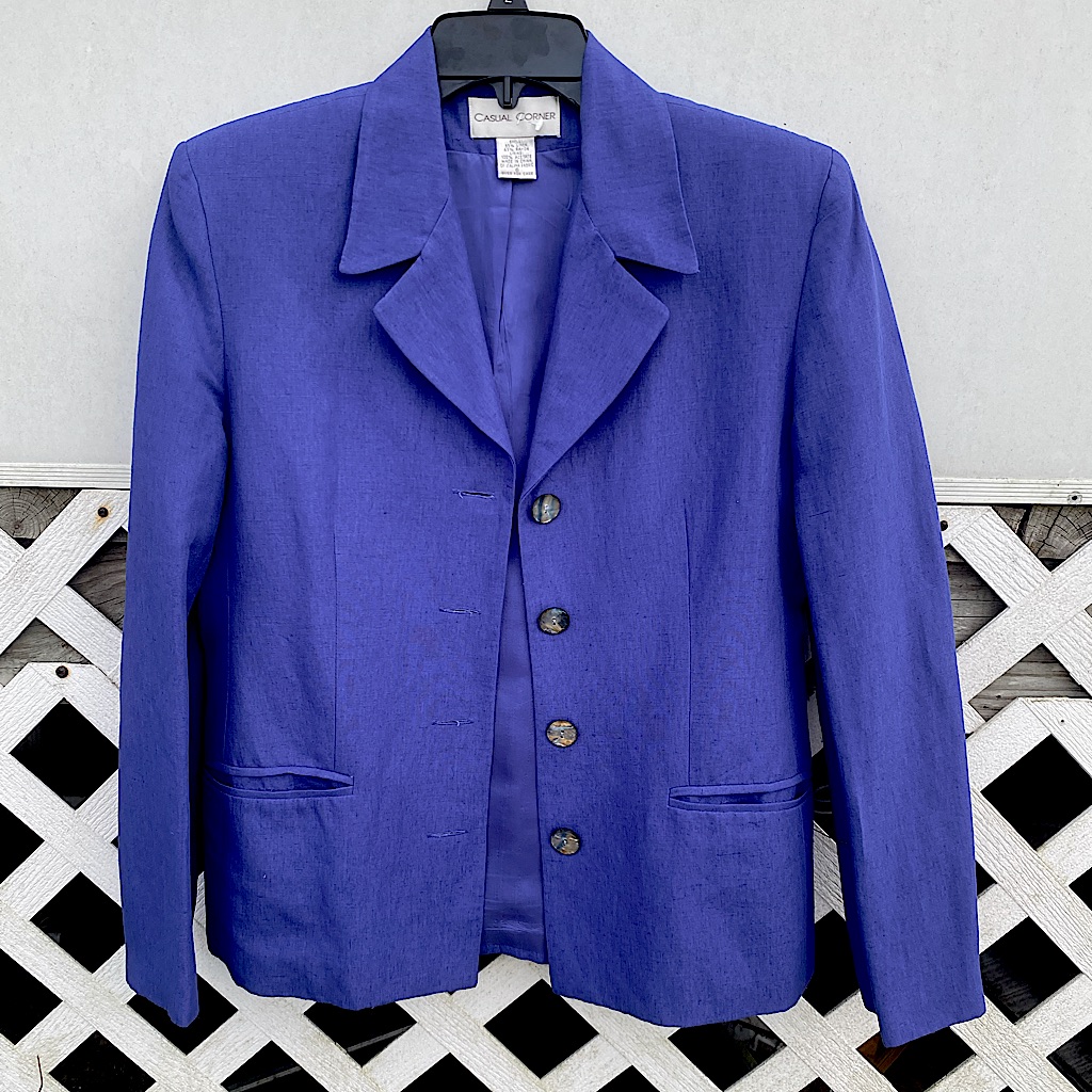 Beautiful Blue Linen Blazer | Size 6 | Nwt